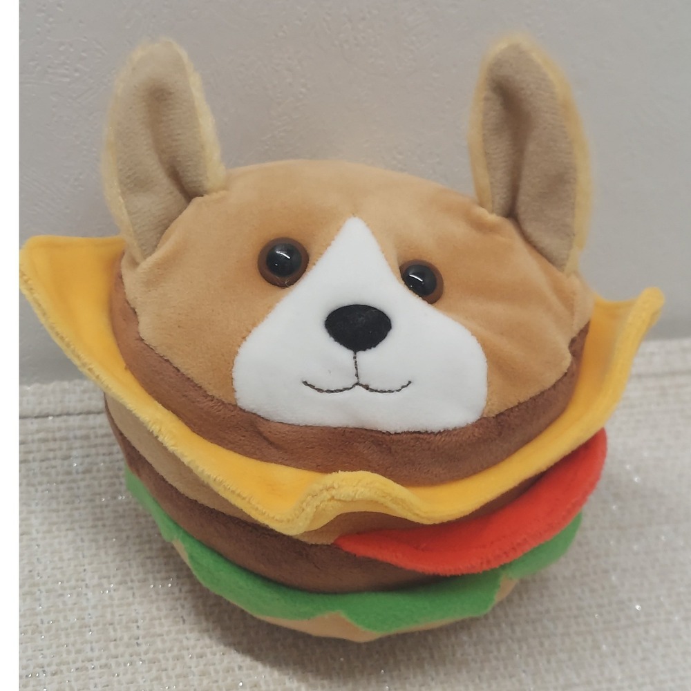 Douglas Cuddle Toys Corgi Burger Macaroon Plush Stuffed Animal